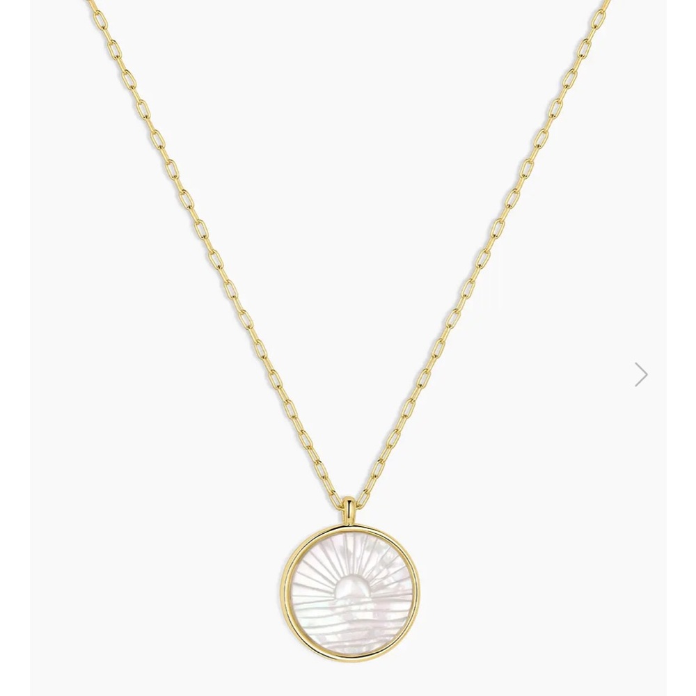 Gorjana Gold and White Modern Necklace